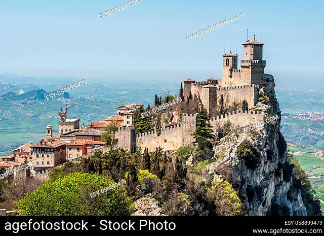 The Guaita fortress or Prima Torre is the oldest and the most famous tower on Monte Titano, San Marino