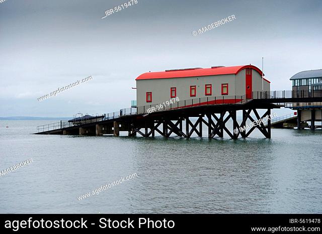 Old lifeboat station converted into house, Tenby, Pembrokeshire, Wales, United Kingdom, Europe