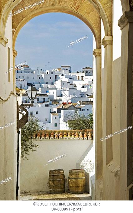 Vejer de la Frontera with its whitewashed houses, the most beautiful town on the Atlantic coast, Andalusia, Spain, Europe