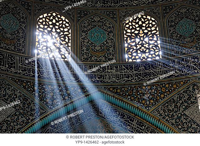 Interior of the Masjid-i Sheikh Lotfallah, Isfahan, Iran