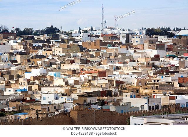 Tunisia, Tunisian Central Coast, Sousse, elevated view of the Medina