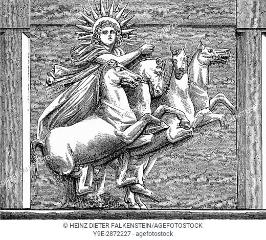 Helios, the god of lightin Greek mythology