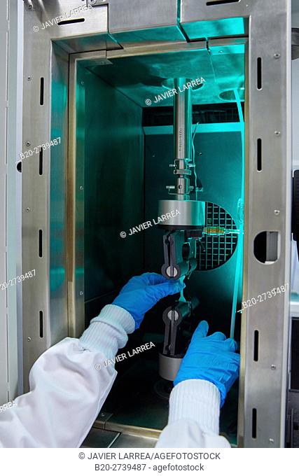 Tensile test, Research on synthesis, assembly and processing of polymers, Donostia, San Sebastian, Gipuzkoa, Basque Country, Spain