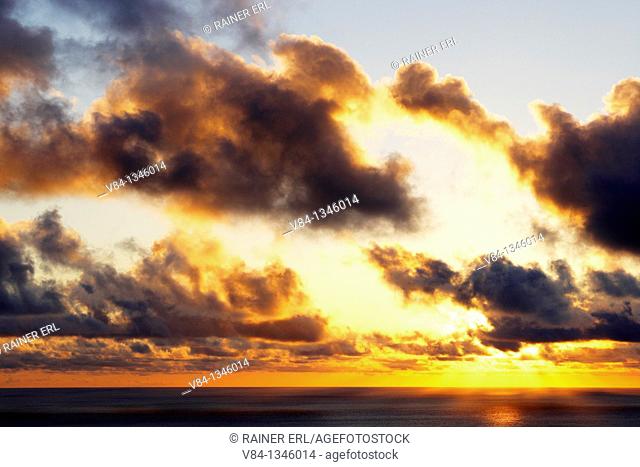 Sunset near Mosteiros / Sao Miguel Island / Azores / Portugal