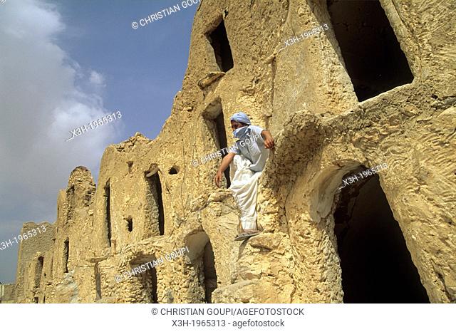 granaries, called ghorfa, in a ksar of Metameur near Medenine, Tunisia, North Africa