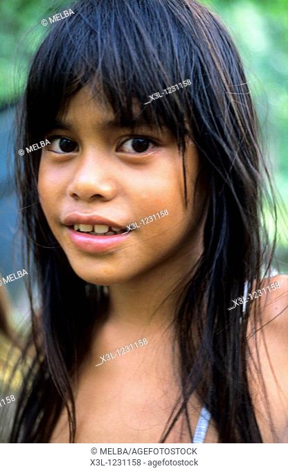 Girl of Hapatoni Tahuata Marquesas Islands French Polynesian