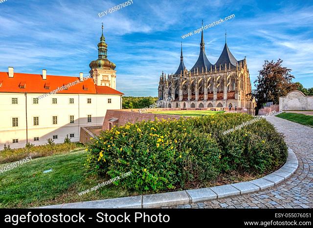 Saint Barbara's Cathedral and Jesuit College, Roman Catholic church in Kutna Hora, Bohemia, UNESCO WORLD HERITAGE, Czech Republic