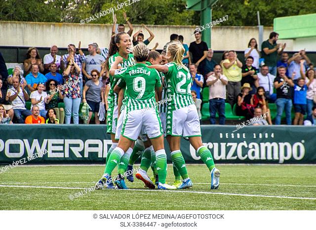 14 de septiembre de 2019, Ciudad Deportiva Luis del Sol, Sevilla, España. 1º Division, partido entre el Betis Deportivo - Deportivo Femenino (3-4)