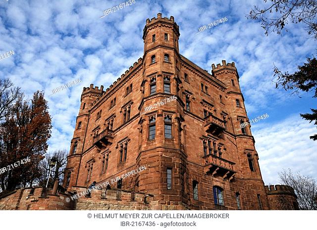 Schloss Ortenberg castle, present castle was built 1838-1843 by Baron Gabriel Leonhard von Berckholtz, now Ortenberg youth hostel, Burgweg 21, Ortenberg