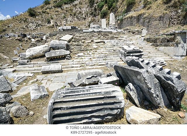 Dyonisos Temple. Pergamon. Ancient Greece. Asia Minor. Turkey