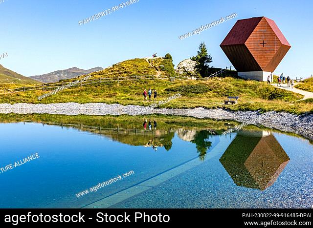 21 August 2023, Austria, Finkenberg: Located on Mount Penken above the Austrian Zillertal community of Finkenberg at an altitude of about 1790 meters