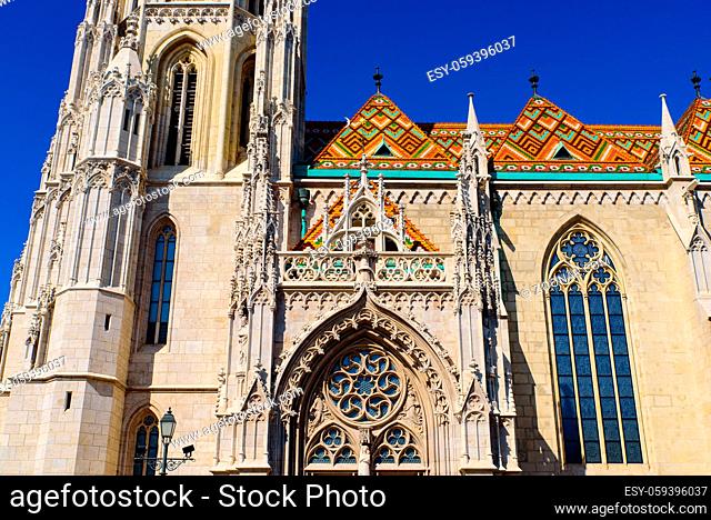 Matthias Church, a Catholic church located in the Holy Trinity Square, Buda's Castle District, Budapest, Hungary