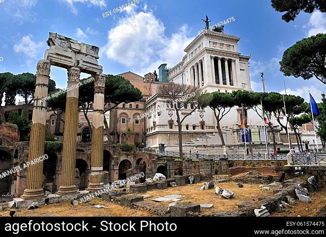 View of Trajan Forum, Rome,