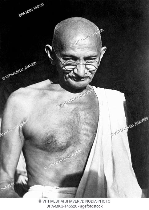 Mahatma Gandhi at Sevagram Ashram , 1941 NO MR