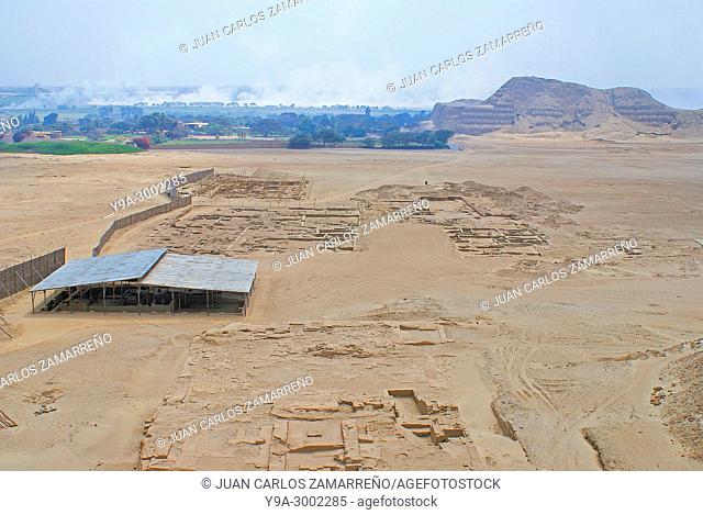 Huaca del Sol, Moche or Mochica civilization, IIth to VIIIIth century, Trujillo, northern Peru
