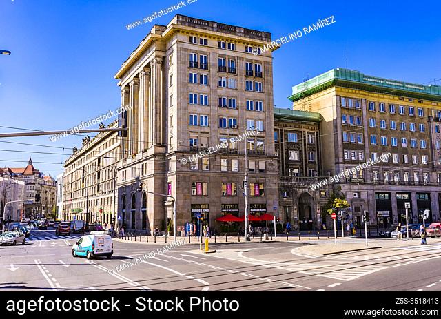 Plac Konstytucji, a wonderful spectacle of socialist realist architecture. Marszalkowska Housing District are classic examples of socialist-realist architecture