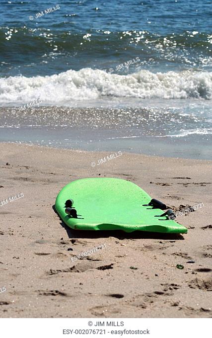 Boogie board on the beach