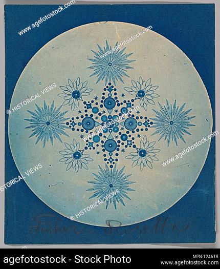 [Frustules of Diatoms]. Artist: Attributed to Julius Wiesner (Austrian, 1838-1916); Date: ca. 1870; Medium: Cyanotype; Dimensions: 9.8 x 7