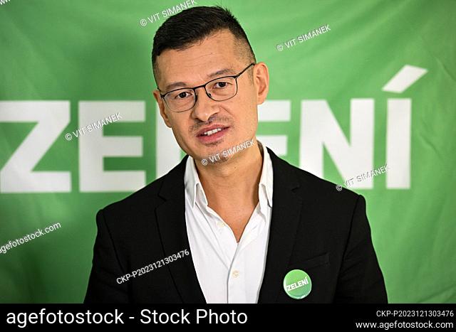 Green Party gives press conference to present its candidates running for European Parliament in Prague, Czech Republic, December 13, 2023
