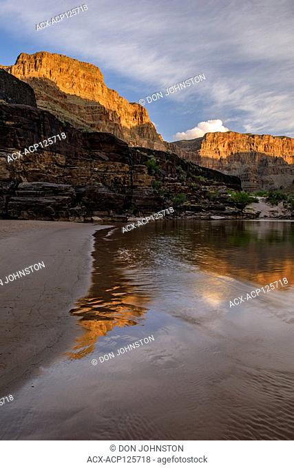 The Grand Canyon at dawn at 214 Mile Creek, Grand Canyon National Park, Arizona, USA