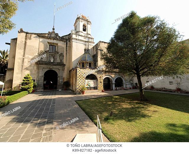 Antiguo Convento de Santa María de Los Angeles, conocido como Convento de Churubusco hoy Museo de las Intervenciones. Ciudad de Mexico