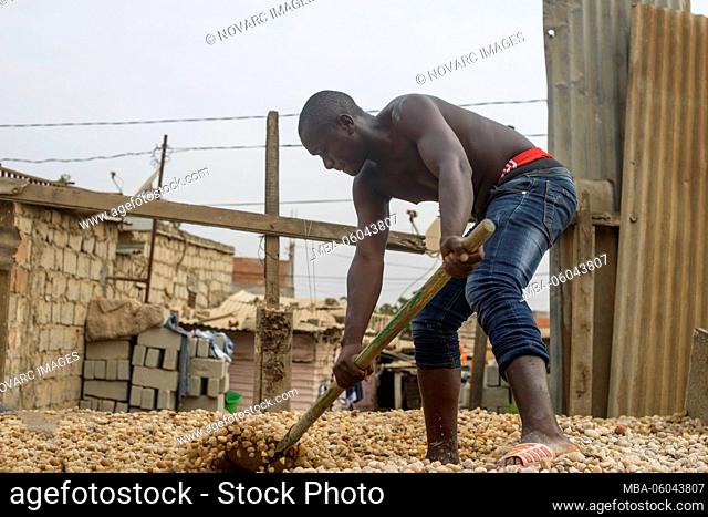 Living in Bairro Rangel, a museq, slum of Luanda, Angola, Africa