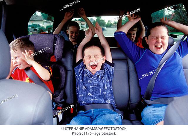 Screaming kids in car