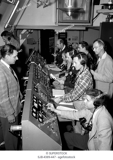 Control Room of Explorer 1 Launch