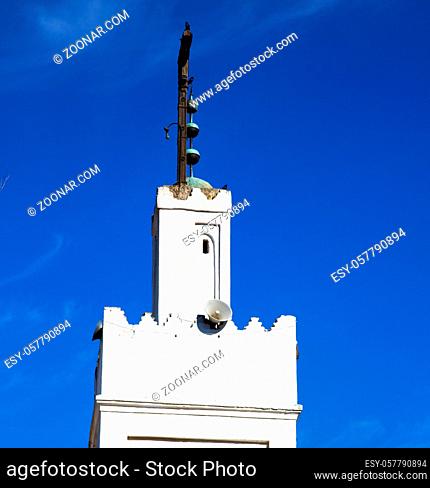 muslim the history symbol in morocco africa minaret religion and blue  sky