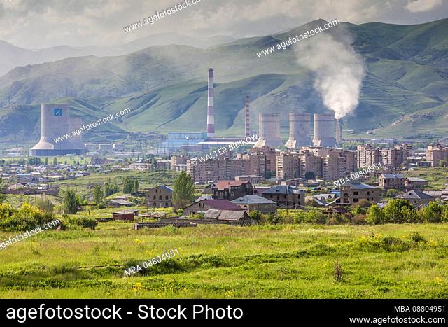Armenia, Hrazdan, Hrazdan Thermal Power Plant, exterior