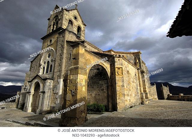 Church of San Vicente Martir, Frias. Burgos province, Castilla-Leon, Spain