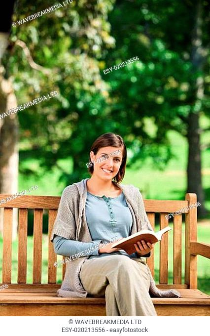 Lovely woman reading