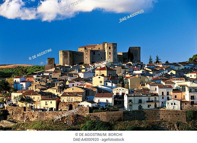 The Norman Castle, 11th-13th century, overlooking the walled city, Melfi, Basilicata, Italy