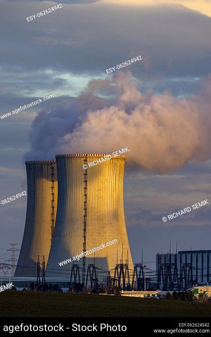 Nuclear power station Dukovany, Vysocina region, Czech republic