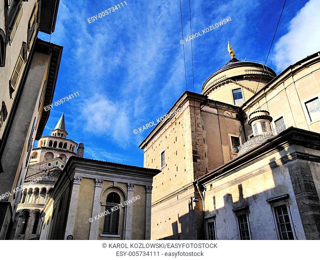 Cathedral in Bergamo, italian city in a province of Lombardy