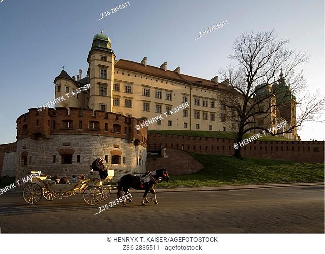 Sigismund s Cathedral and Chapel as part of Royal Castle at Wawel Hill, Krakow, Poland
