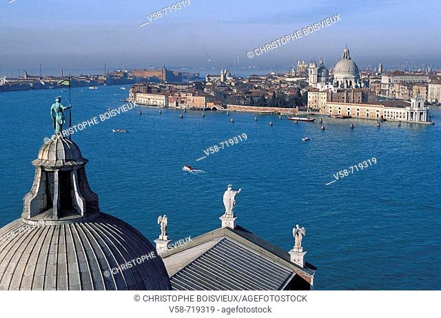 On top of San Giorgio Maggiore church. Venice. Italy
