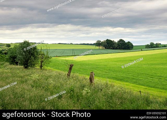 Landscape near Wijlre in the Dutch most hilly province Limburg