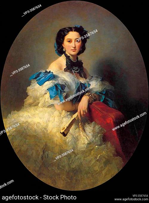 Winterhalter Franz Xavier - Countess Varvara Alekseyevna Musina-Pushkina - German School - 19th Century