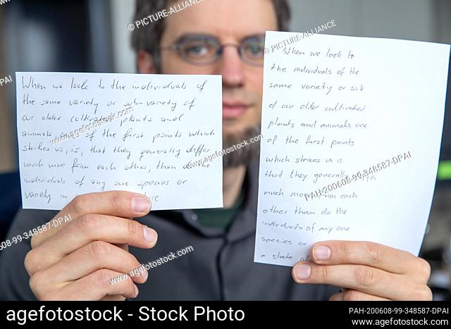 05 June 2020, Bavaria, Erlangen: Vincent Christlein, computer scientist and research assistant at the Chair of Pattern Recognition at the University of...