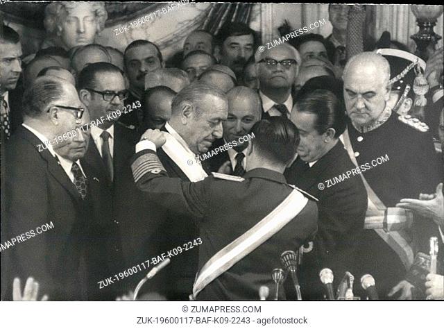1973 - After 18 years Commences again In Argentina a Peronist Goven Bluenose Ares, May 25th 1973 : On occasion of the '25 de Mayo' the Ida - bertad' In...