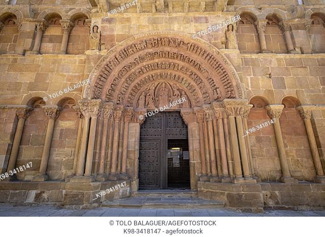 Portal, Iglesia de Santo Domingo, Romanesque, 12th Century, Soria, Comunidad Autónoma de Castilla-León, Spain, Europe