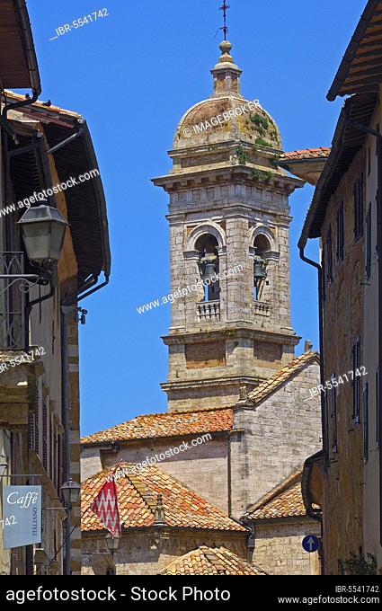 San Quirico d'Orcia, Collegiata Church, Val d'Orcia, Orcia Valley, UNESCO World Heritage Site, Province of Siena, Italy, Europe