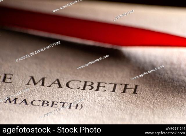 First page of MacBeth by Shakespeare