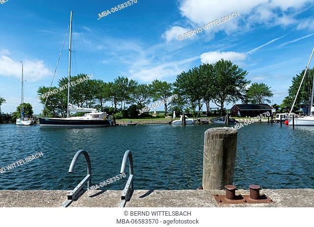 Orth, Fehmarn, Schleswig-Holstein, Germany, harbour of Orth