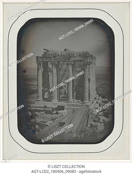 The Temple of Athena Nike; Philippos Margaritis (Greek, 1810 - 1892), and Philibert Perraud (French, born 1815); about 1847; Daguerreotype