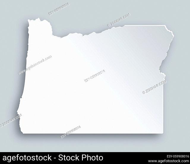 Karte von Oregon - Map of Oregon
