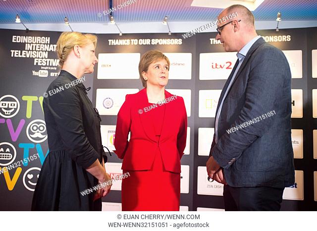 Talent attends Edinburgh International TV Festival at the EICC in Edinburgh, Scotland. Featuring: Donalda MacKinnon, Nicola Sturgeon