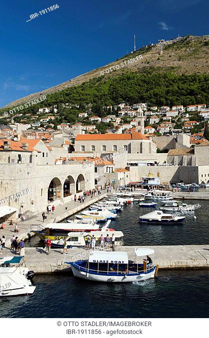 Harbour, Dominican Monastery, Dubrovnik, Dalmatia, Croatia, Europe