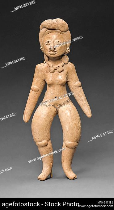 Female Figurine - A.D. 800/1400 - Huaxtec Pánuco River Valley, northern Veracruz, Mexico - Artist: Veracruz, Classic, Origin: Veracruz, Date: 750 AD–1450